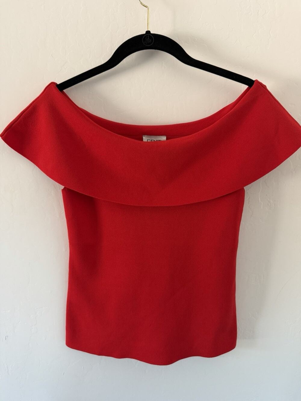 EDIT by Jason Wu Red Off Shoulder Top NWT Size S/P